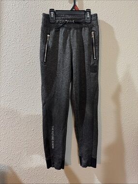 Zara Kids Dark Gray Drawstring Jogger Sweatpants